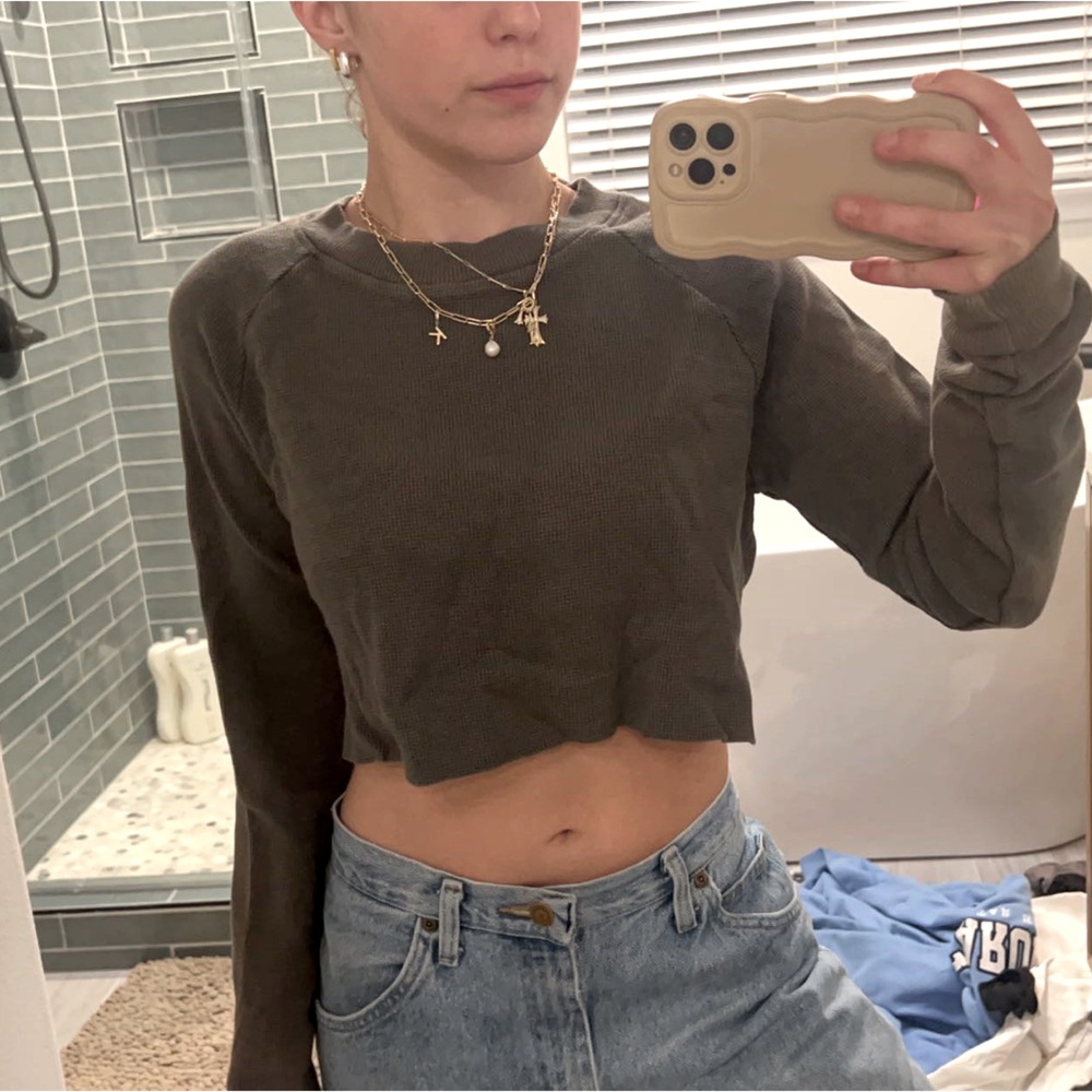Brandy waffle long sleeve